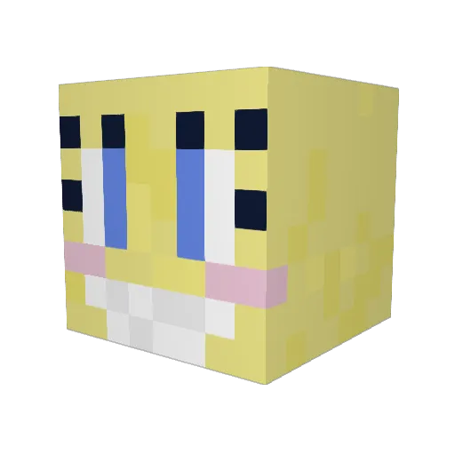 M4R33N Minecraft avatar head, 3D render