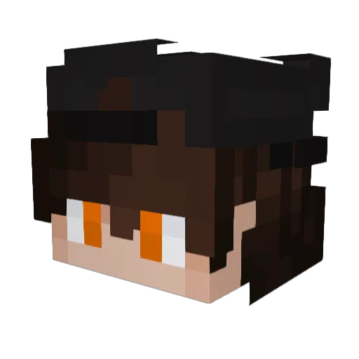 M4RC3L Minecraft avatar head, 3D render
