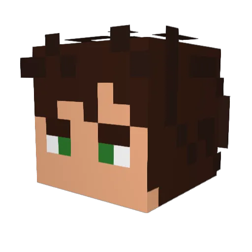 M4RT1N_M Minecraft avatar head, 3D render