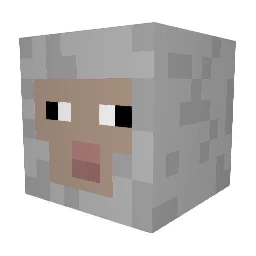 M4RT1N__ Minecraft avatar head, 3D render