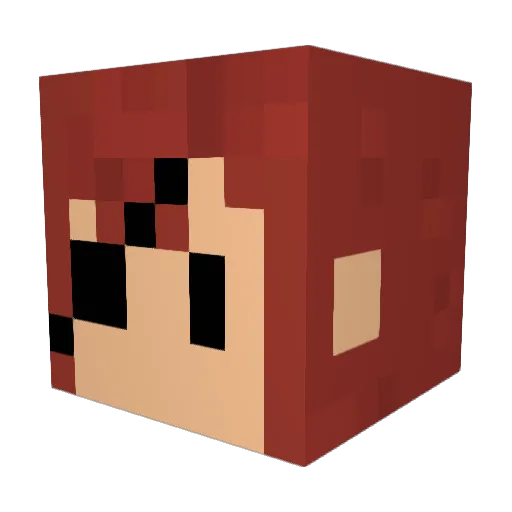 M4S4MUNE Minecraft avatar head, 3D render