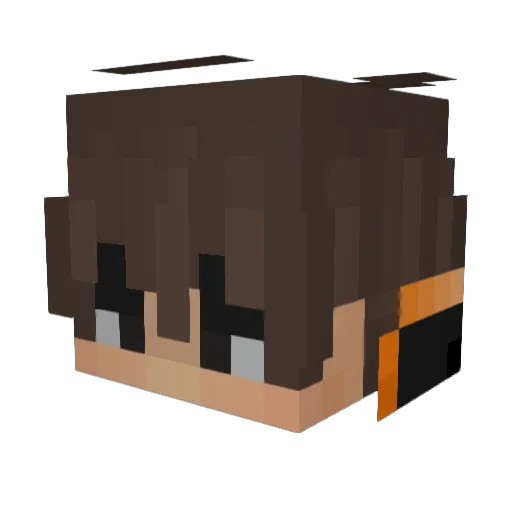 M4Saix Minecraft avatar head, 3D render