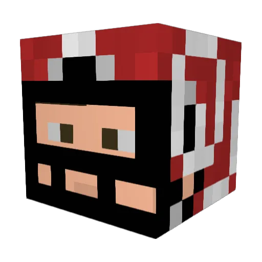 M4Shermans Minecraft avatar head, 3D render