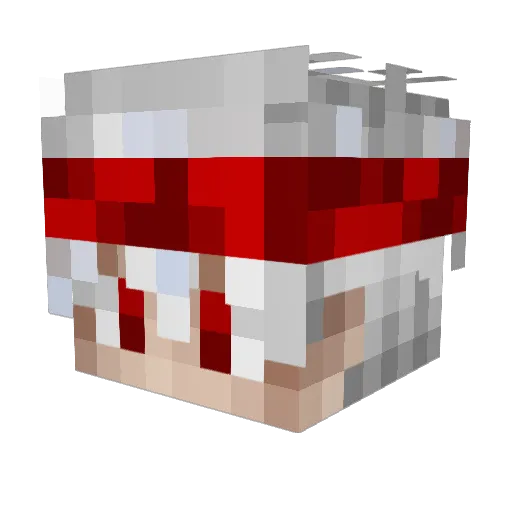 M4TAA Minecraft avatar head, 3D render