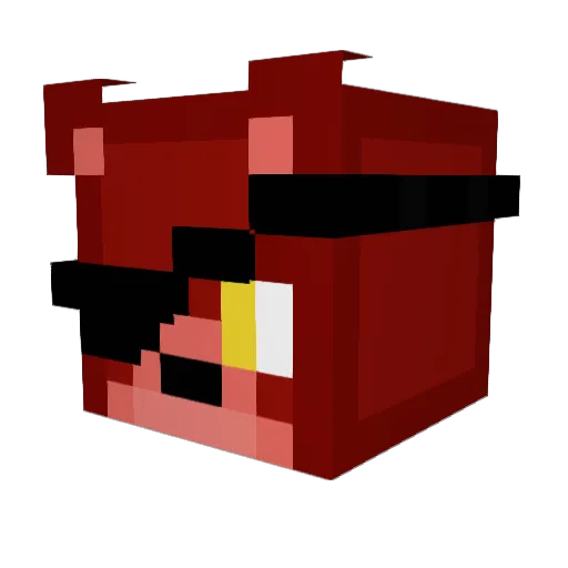 M4TZ11 Minecraft avatar head, 3D render