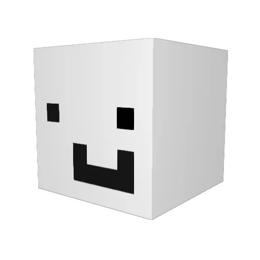 M4T_ez Minecraft avatar head, 3D render
