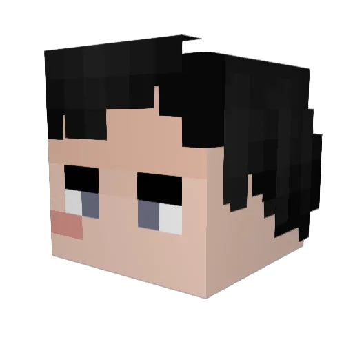 M4X115 Minecraft avatar head, 3D render