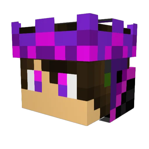 M4XJR Minecraft avatar head, 3D render