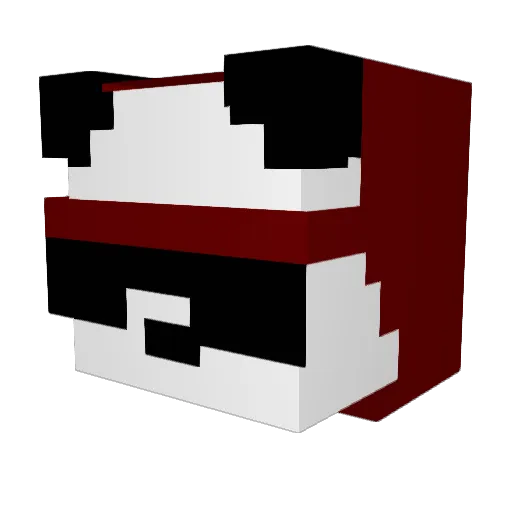 M4YEL Minecraft avatar head, 3D render