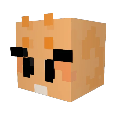 M4YEN Minecraft avatar head, 3D render