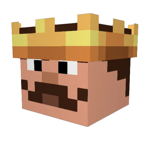 M4Z0 Minecraft avatar head, 3D render