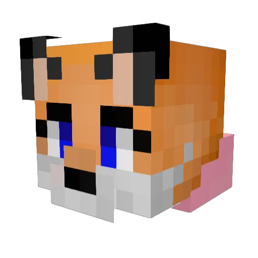 M4ZE_PUSHER Minecraft avatar head, 3D render