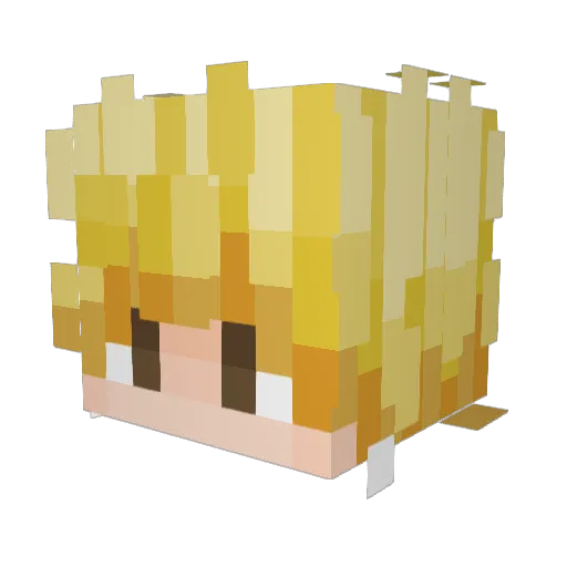 M4aco Minecraft avatar head, 3D render