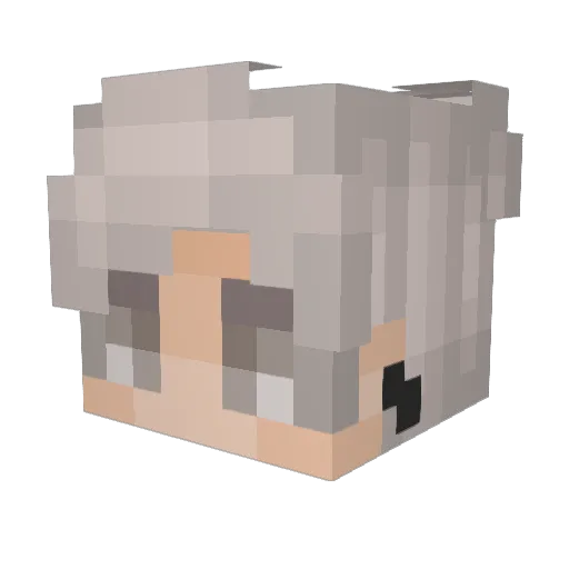 M4bear Minecraft avatar head, 3D render