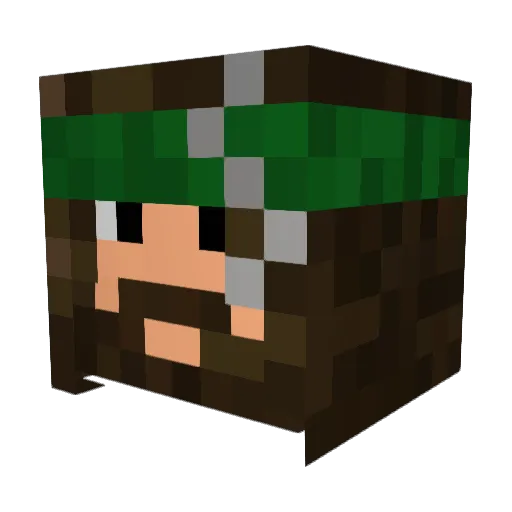 M4ckE Minecraft avatar head, 3D render