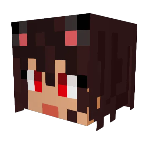 M4dC4t_D1ktyn4 Minecraft avatar head, 3D render