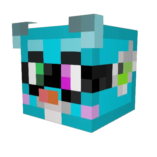 M4das Minecraft avatar head, 3D render