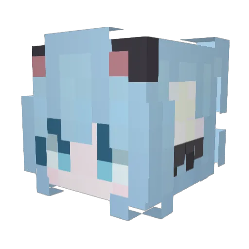 M4diss Minecraft avatar head, 3D render