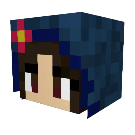 M4gui Minecraft avatar head, 3D render