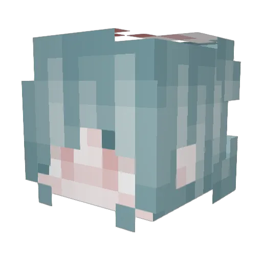 M4isha Minecraft avatar head, 3D render