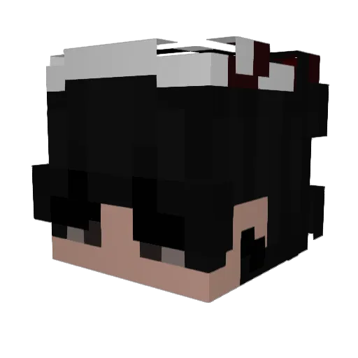 M4koxis1z Minecraft avatar head, 3D render