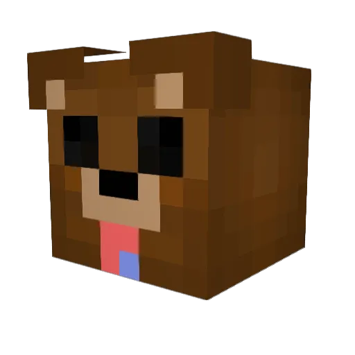 M4mpfi Minecraft avatar head, 3D render