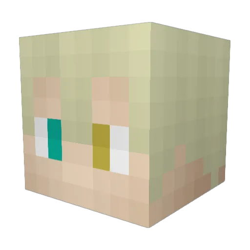 M4plin3 Minecraft avatar head, 3D render