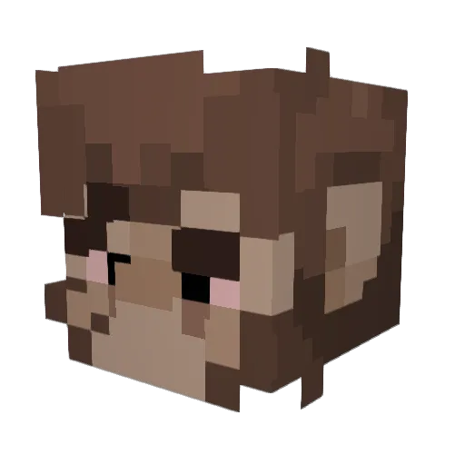 M4r5_7 Minecraft avatar head, 3D render