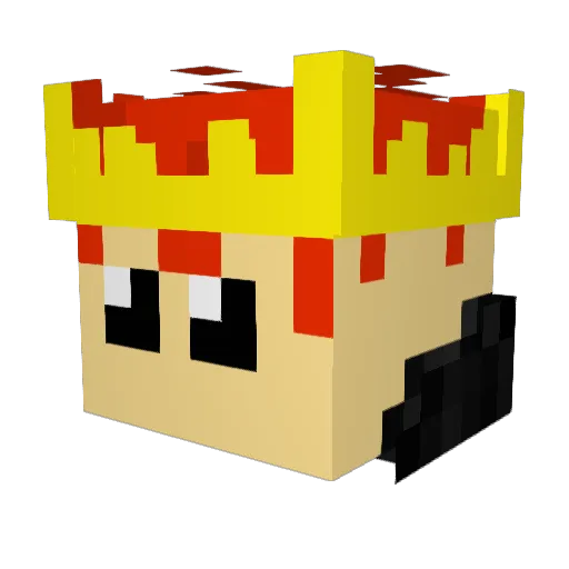 M4rceeeleq_ Minecraft avatar head, 3D render