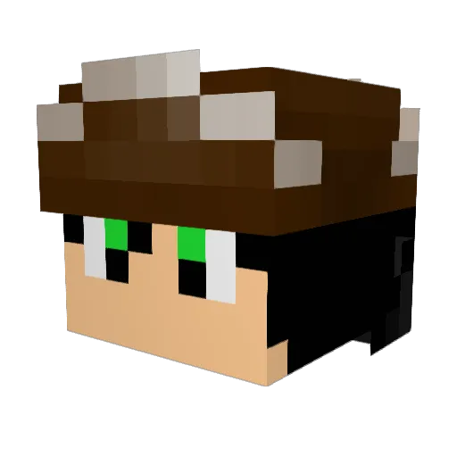 M4rcos_V Minecraft avatar head, 3D render