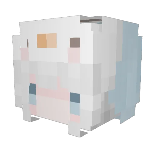 M4rhia Minecraft avatar head, 3D render