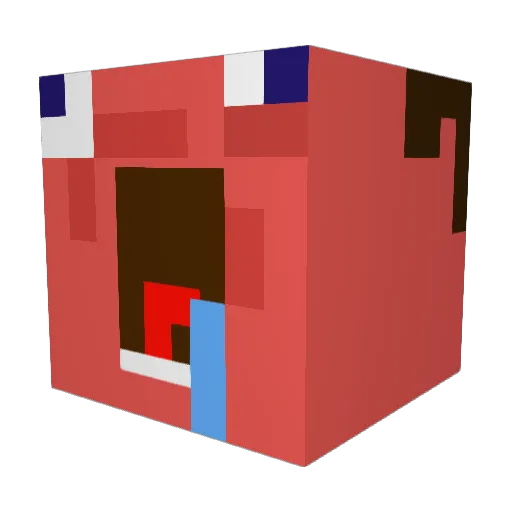 M4riioo_ Minecraft avatar head, 3D render