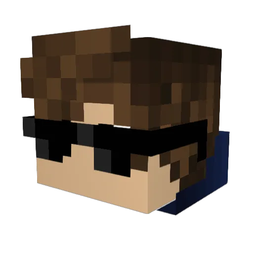 M4rk06 Minecraft avatar head, 3D render