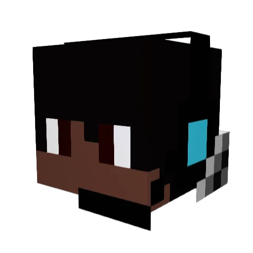 M4rquel Minecraft avatar head, 3D render