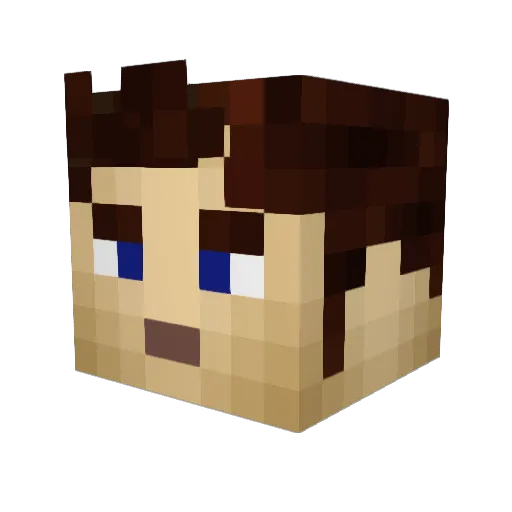 M4ssimiliano Minecraft avatar head, 3D render