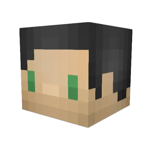 M4t3k0 Minecraft avatar head, 3D render