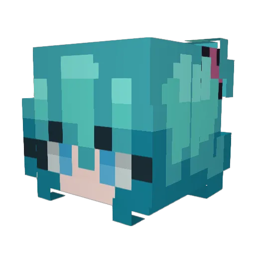 M4t_an Minecraft avatar head, 3D render