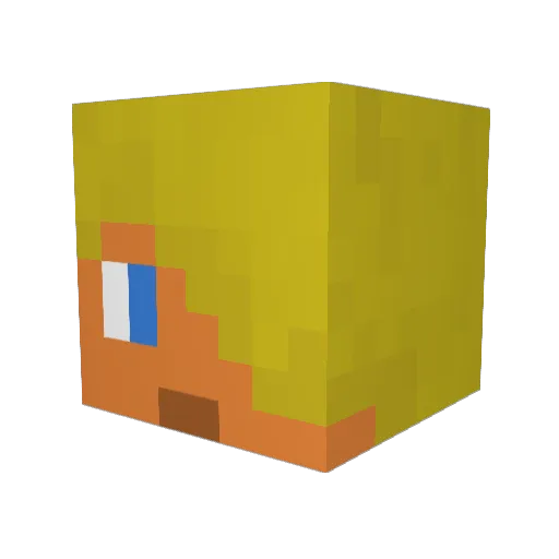M4thex Minecraft avatar head, 3D render