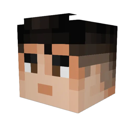 M4tt691 Minecraft avatar head, 3D render