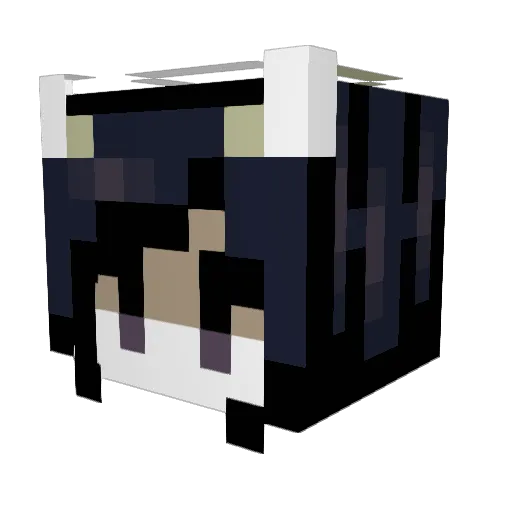 M4un0 Minecraft avatar head, 3D render