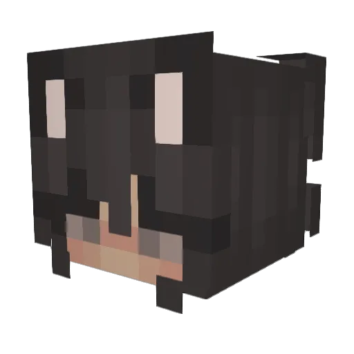 M4wleh Minecraft avatar head, 3D render