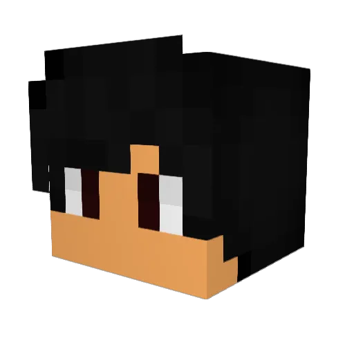M4xt3rBR_ Minecraft avatar head, 3D render
