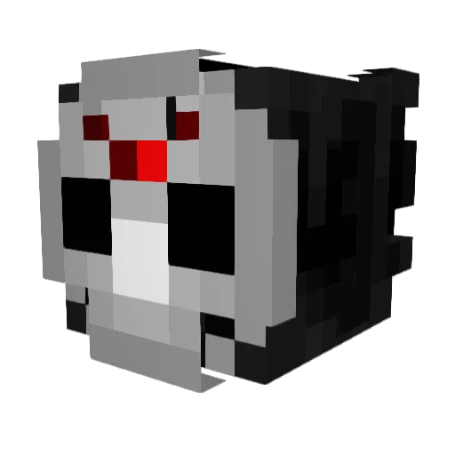 M4xx_24 Minecraft avatar head, 3D render