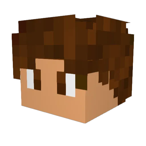 M4xximu5 Minecraft avatar head, 3D render