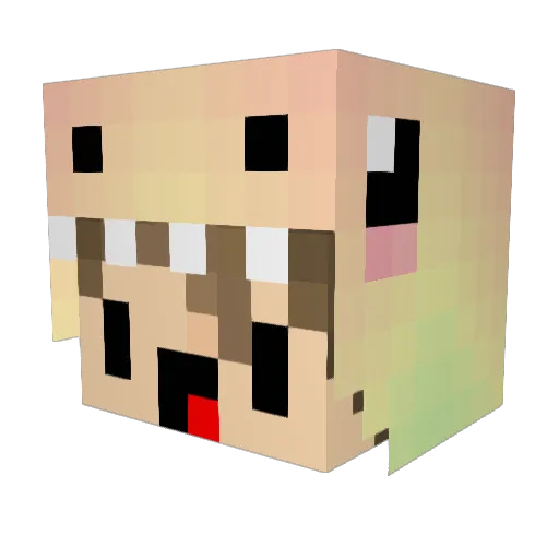 M4ys Minecraft avatar head, 3D render