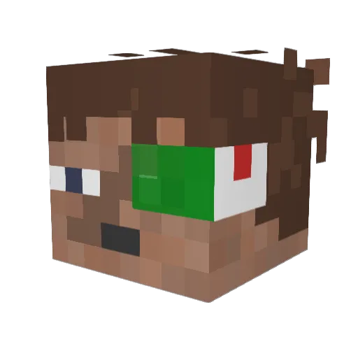 M52Z Minecraft avatar head, 3D render