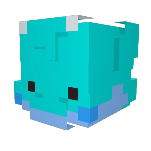 M542c Minecraft avatar head, 3D render