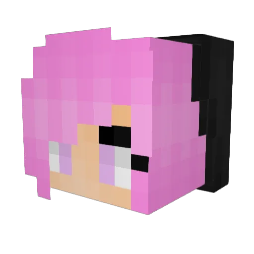M5p0w3r Minecraft avatar head, 3D render