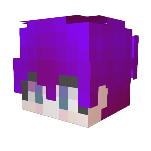 M63_ Minecraft avatar head, 3D render