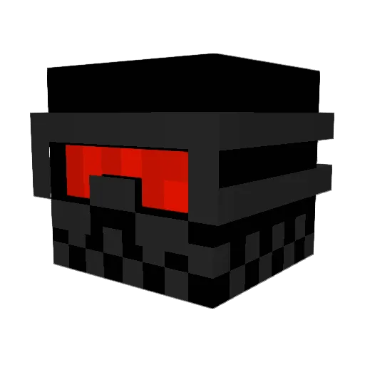 M6RB Minecraft avatar head, 3D render